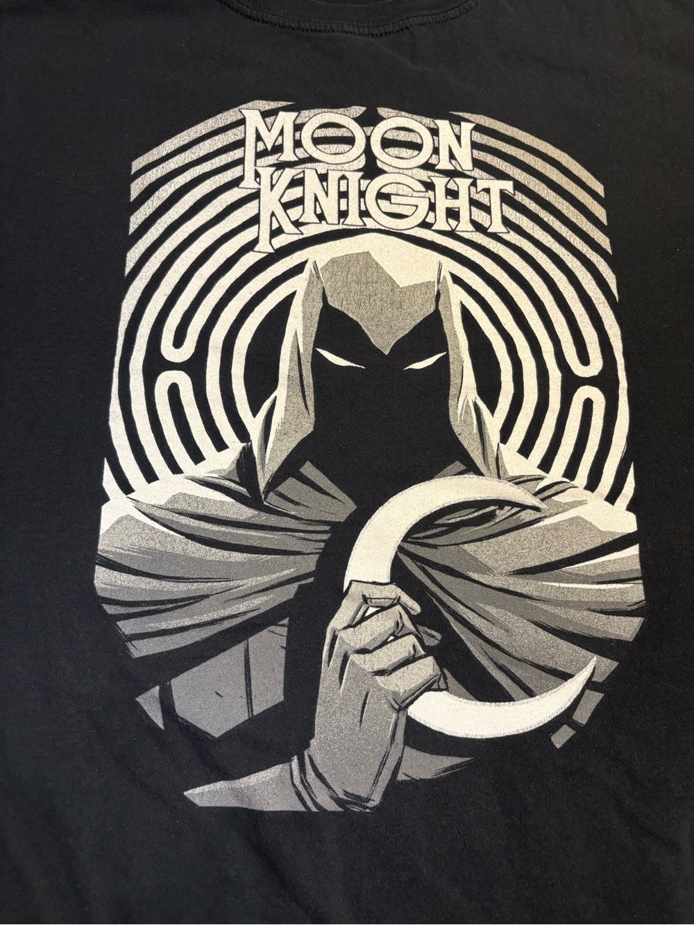 Marvel Studios Moon Knight Visage T-Shirt 3XL Black White Silver Graphic Print - Picture 5 of 8